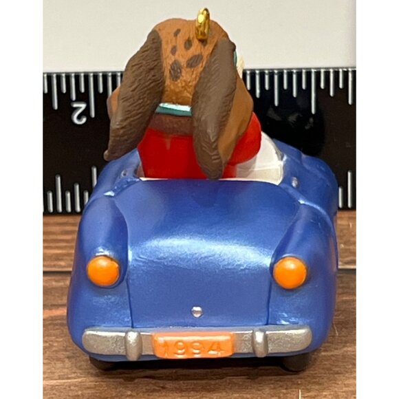 1994 HALLMARK KEEPSAKE ORNAMENT QX551-6 BROTHER CAR PUPPY DOG - Picture 7 of 8